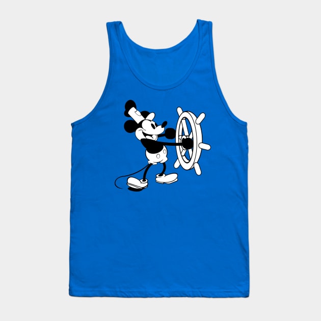 Steamboat Willie - Classic Cartoon Tank Top by kareemik